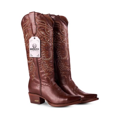 women cowboy boots, coffee cowboy boots, studded cowboy boots, crystal cowboy boots, genuine leather boots women, western boots women, edgy cowgirl boots, fashion cowboy boots, premium cowgirl boots