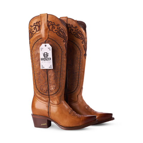 women cowboy boots, gold cowboy boots, studded cowboy boots, edgy western boots, genuine leather boots women, western boots women, cowgirl boots with studs, fashion cowboy boots, bold western boots