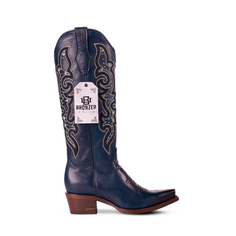 women cowboy boots, navy cowboy boots, genuine leather boots women, western boots women, leather cowgirl boots, handmade cowboy boots, Mexican cowboy boots, stylish western boots, premium cowgirl boots, elegant cowboy boots