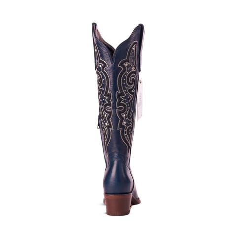 women cowboy boots, navy cowboy boots, genuine leather boots women, western boots women, leather cowgirl boots, handmade cowboy boots, Mexican cowboy boots, stylish western boots, premium cowgirl boots, elegant cowboy boots