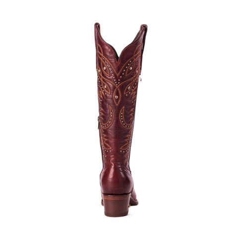 women cowboy boots, crystal cowboy boots, wine cowboy boots, genuine leather boots women, western boots women, cowgirl boots with crystals, stylish western boots, premium cowgirl boots, elegant cowboy boots, fashion cowboy boots